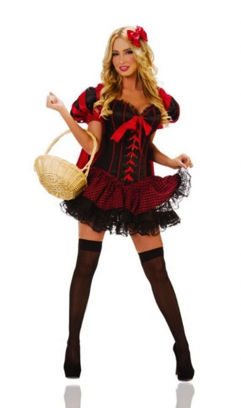 Fantasia com Corset Macedo - Fantasia Feminina de Halloween