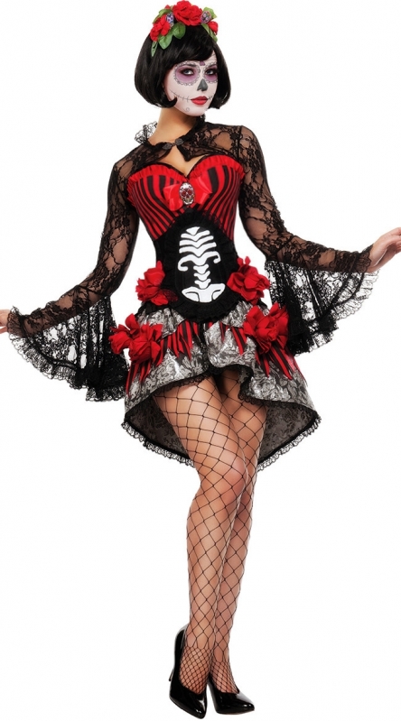 Fantasia Feminina de Halloween Valor Mandaqui - Fantasia com Corset