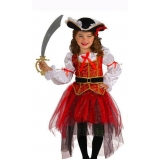 fantasia pirata feminina infantil Zona Norte