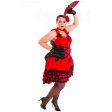 locação de fantasia plus size halloween valor Santana